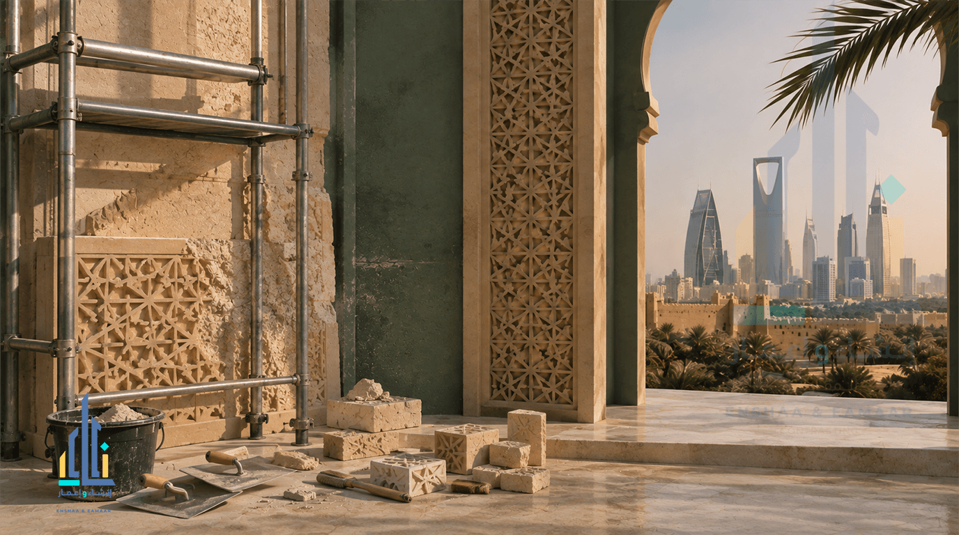 أعمال الترميم والصيانة