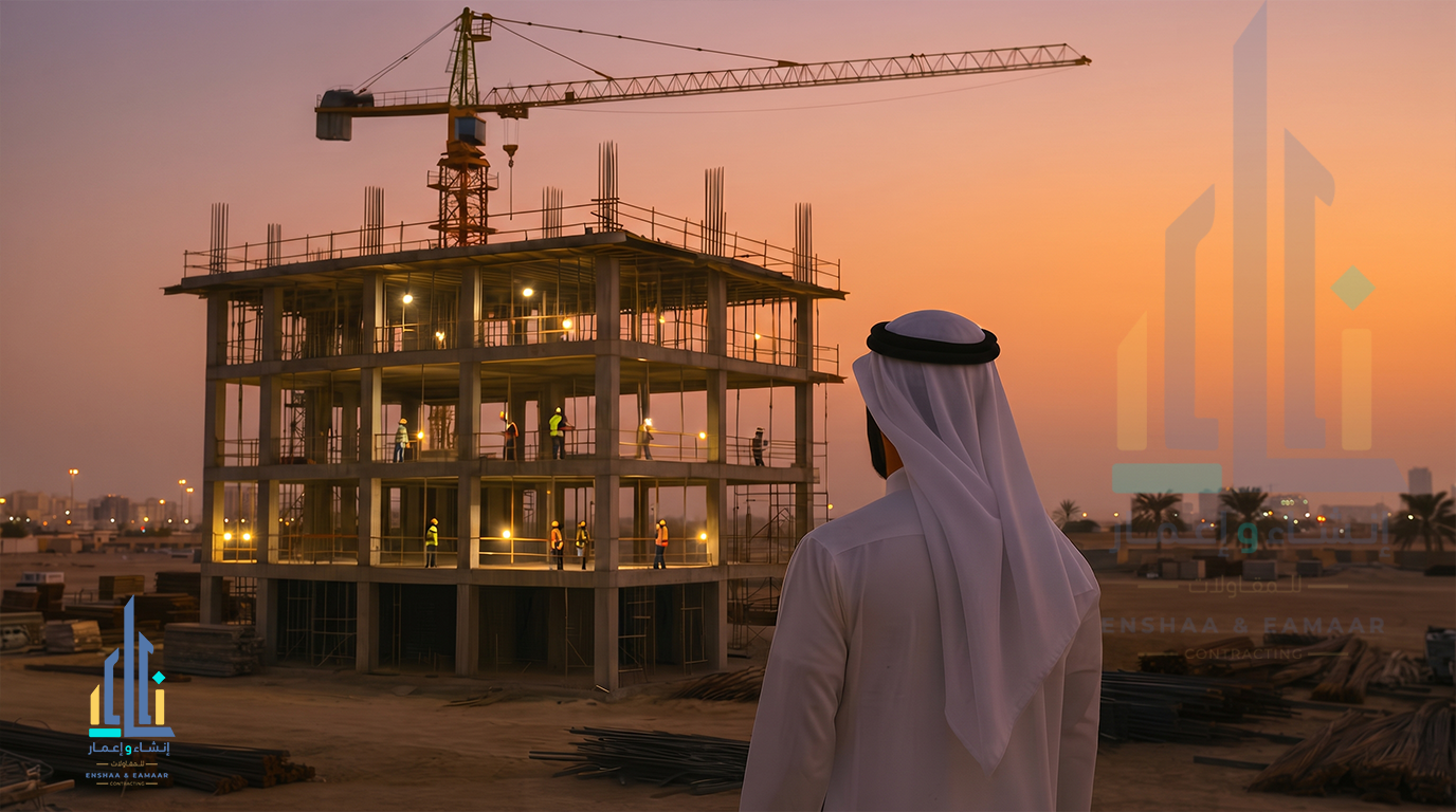 أعمال البناء والإنشاء